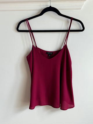Top Shop Burgundy Slip top
