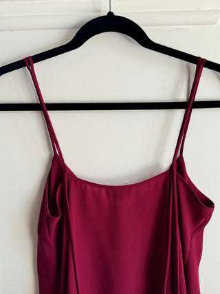 Top Shop Burgundy Slip top