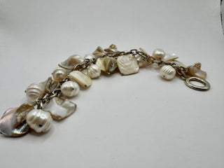 Pearl and Shell Charm Bracelet