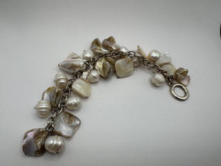 Pearl and Shell Charm Bracelet