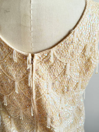 Stunning Beaded Vintage Tank Top 1960s