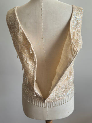 Stunning Beaded Vintage Tank Top 1960s