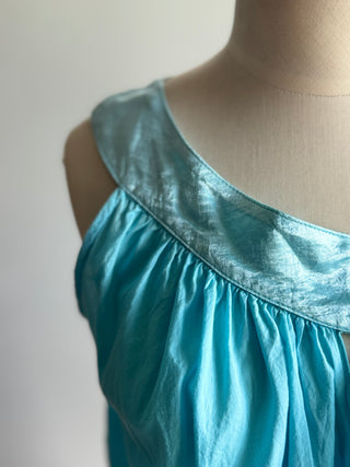 Cotton Angela Lewis Top with Asymmetrical Neckline - Size 10