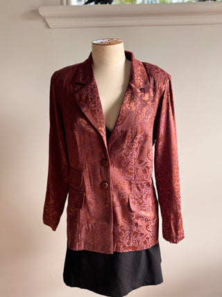 Vintage 80s Lightweight Bronze Blazer