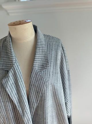 Vintage 80s Oversize Stripe Blazer