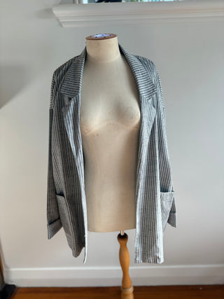 Vintage 80s Oversize Stripe Blazer