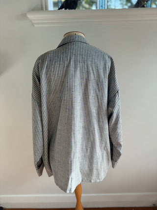 Vintage 80s Oversize Stripe Blazer
