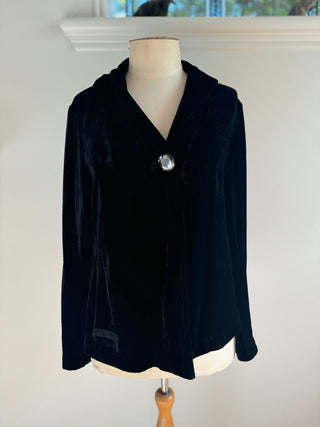 Black Velvet Jacket - Size S-M