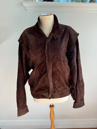 70s Leather Jacket - Dark Brown