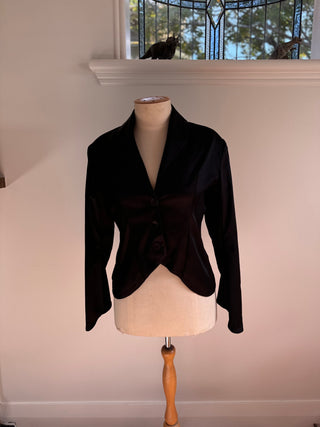 Hailwood cropped Satin Jacket - Size 10