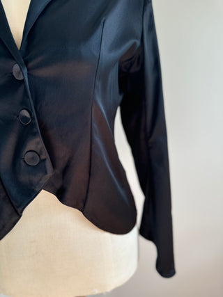 Hailwood cropped Satin Jacket - Size 10