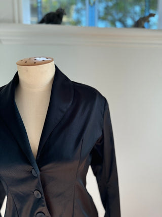 Hailwood cropped Satin Jacket - Size 10