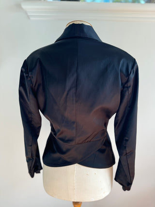 Hailwood cropped Satin Jacket - Size 10