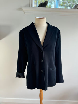 Black Saga Blazer Size 16 - Fit Small (oversize) - Large