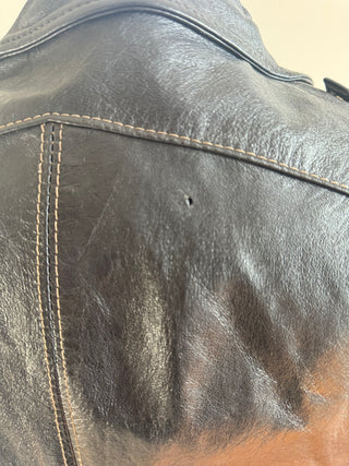 Black Leather Jacket - Size 10