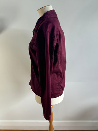 Vintage Jean Jones Burgundy Denim Shirt