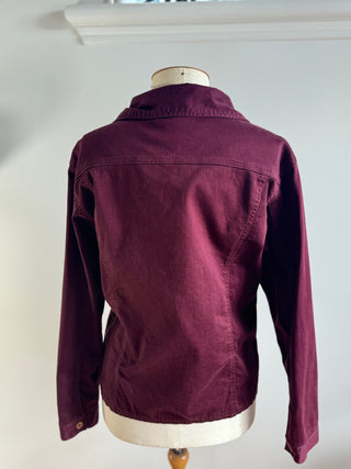 Vintage Jean Jones Burgundy Denim Shirt