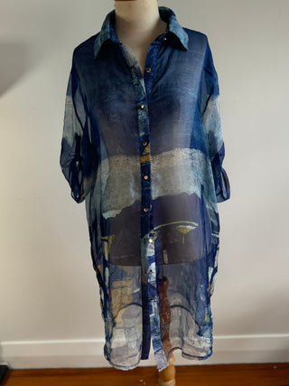 SMOOVE as F**K Long long sheer shirt