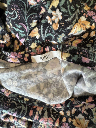 Gorgeous Ruby Floral Cotton Long Sleeve T - Size 8