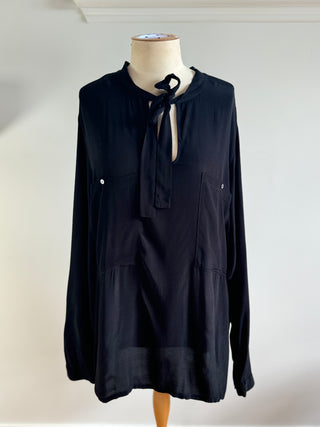 Caroline Sills Tie Neck Shirt - Size 14