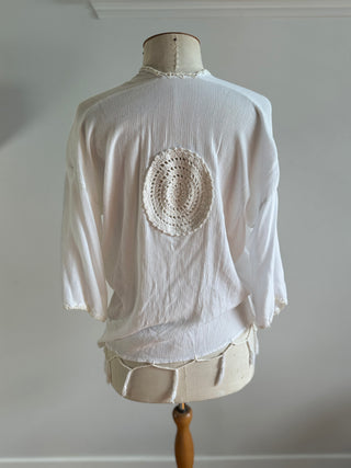 Cute Little Boho Cardi - Size 6-12 depending on desired fit