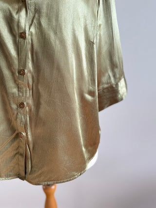 Vintage Chartuese Silky Shirt