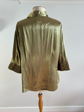 Vintage Chartuese Silky Shirt