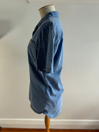 Levis Denim Short Sleeve Shirt Size M