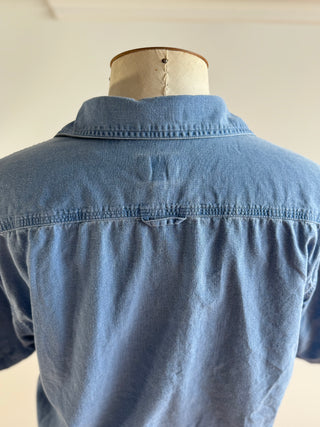 Levis Denim Short Sleeve Shirt Size M