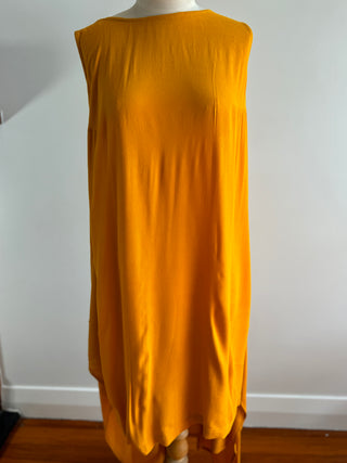 Mustard Carlson Dress, with Tie Front