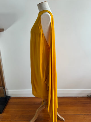 Mustard Carlson Dress, with Tie Front