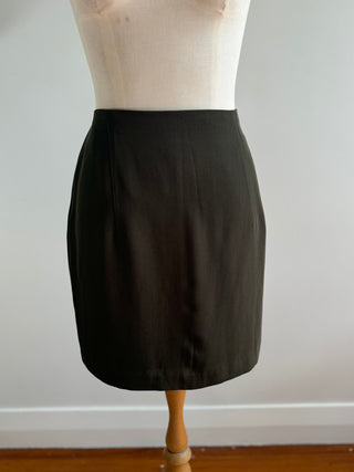 90s Vintage Glassons Khaki Mini Skirt Size 10