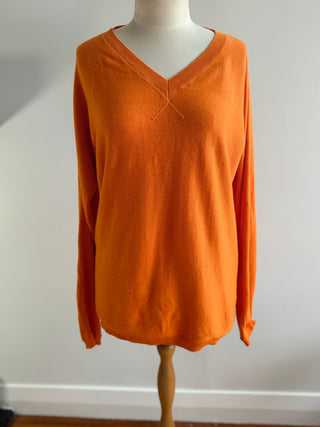 Scottie Orange Knit - Cotton/Silk