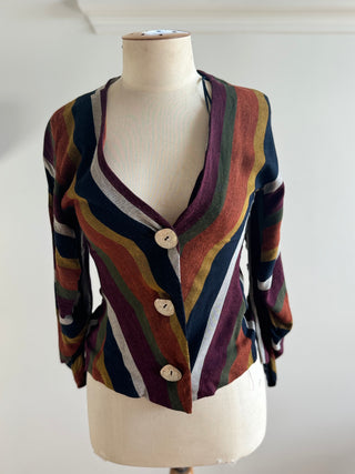 Beautiful ZARA TRF collection striped blouse - Size 6-8