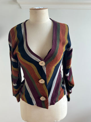 Beautiful ZARA TRF collection striped blouse - Size 6-8