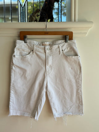 White Denim Long Shorts - Levis Size 32