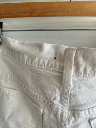 White Levi Classic Shorts