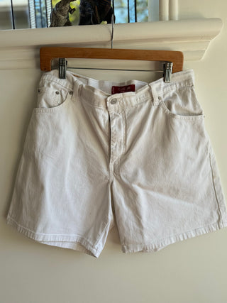 White Levi Classic Shorts