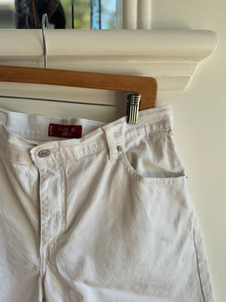 White Levi Classic Shorts