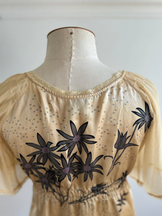 Little Joe by Gail Elliot - Silk Print Shirt - Size XS