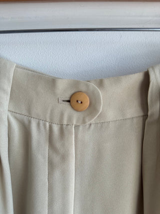 Pleated Beige Colouttes - Size 6