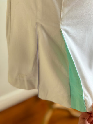 White Retro Tail Tennis Skirt
