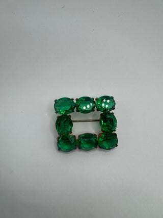 Vintage Czech Glass Brooch