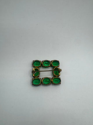 Vintage Czech Glass Brooch