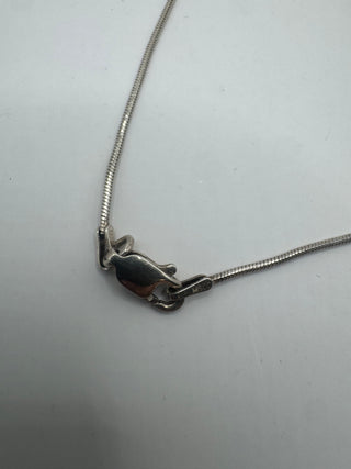 Vintage Quartz Tusk Pendant with Sterling Silver Chain