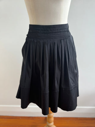 Zara Basic Black Pleated Skirt Size S