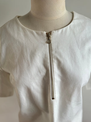 Harris Tapper Cotton Zip Front Shirt -Size 8