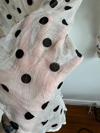 Calliope Silk Polkadot Shirt - Size 8