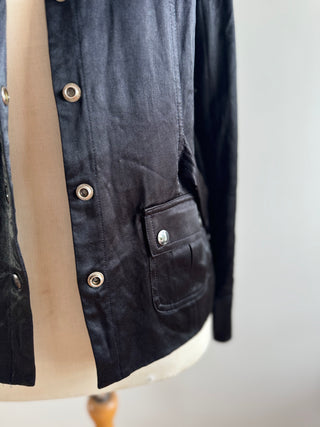 Lisa Ho Satin Belted Jacket - Size 8