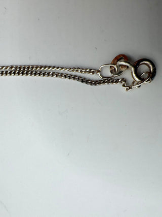 Sterling Silver Chain with Faux Tahitian Pearl Pendant